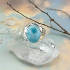Modern Larimar Ring