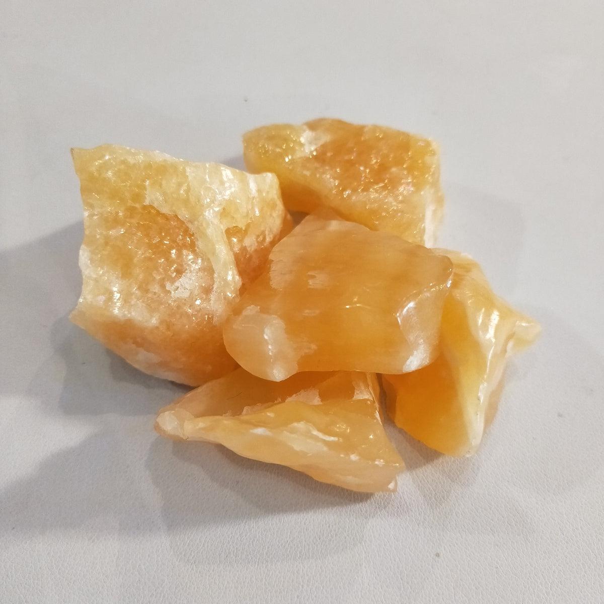 Orange Calcite Raw Pieces