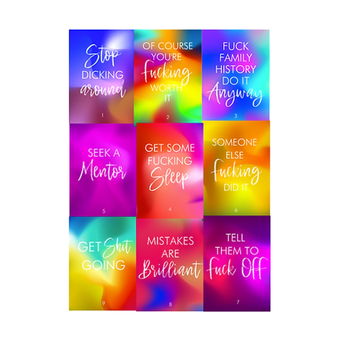 Get Fucking Motivated Oracle Cards