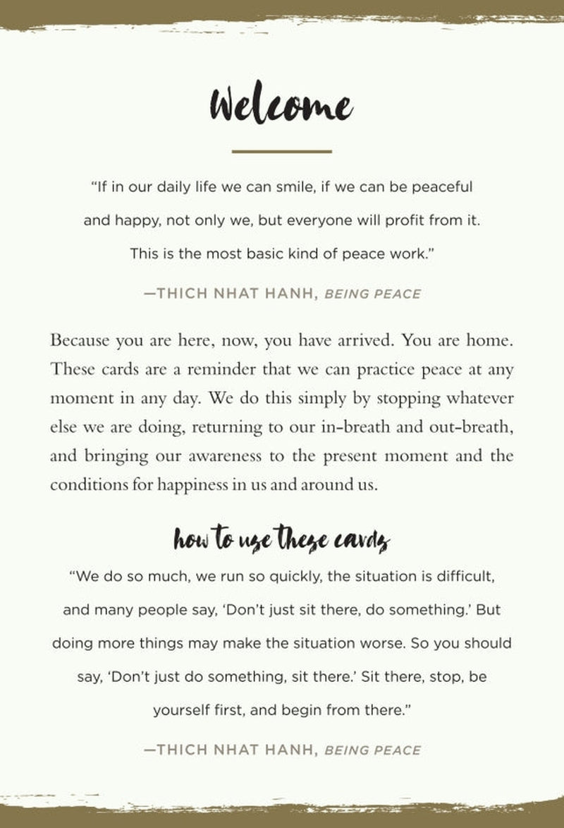 Everyday Peace Cards - Thich Nhat Hanh