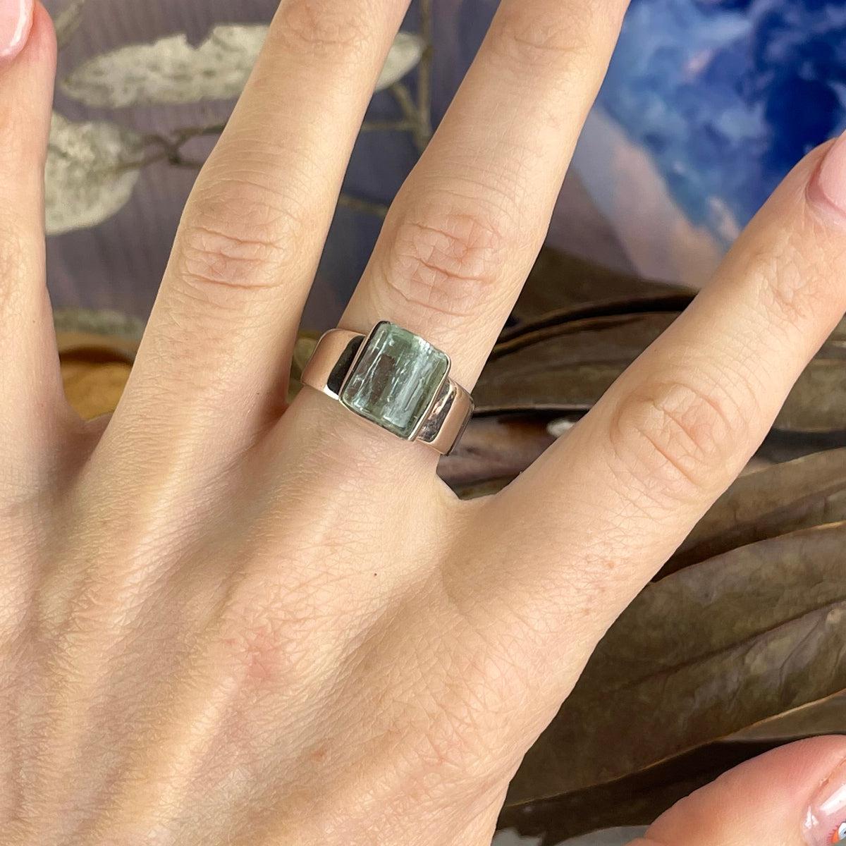 Aquamarine Sterling Silver Ring