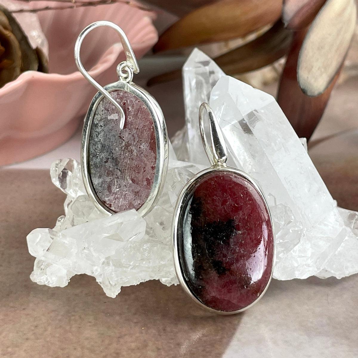 Rhodonite Earrings