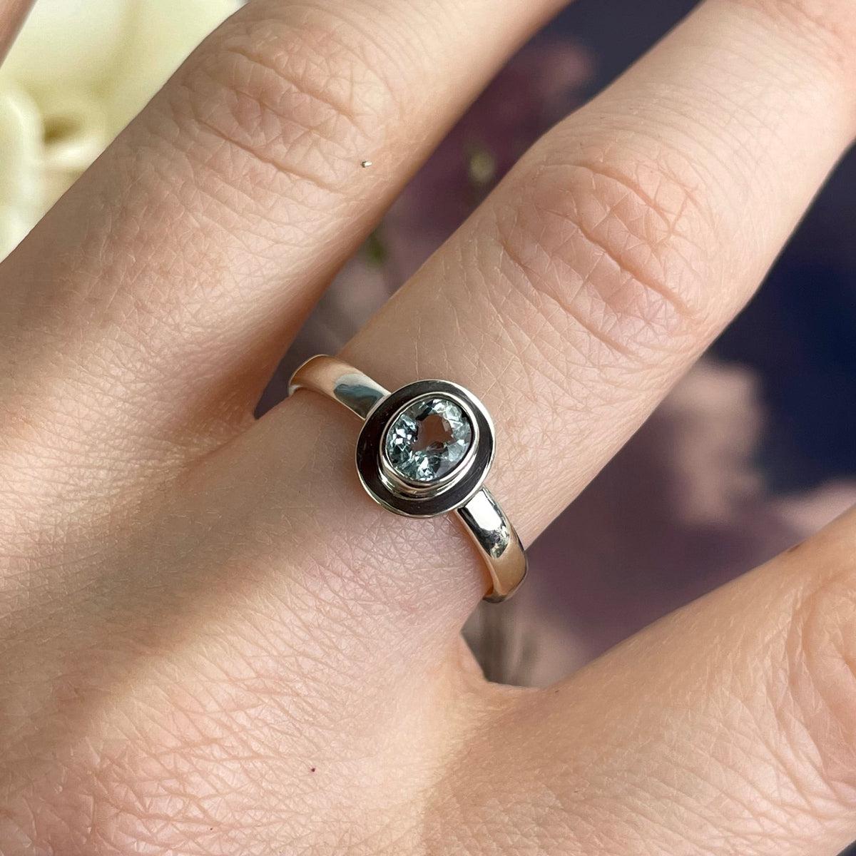 Aquamarine Classic Ring