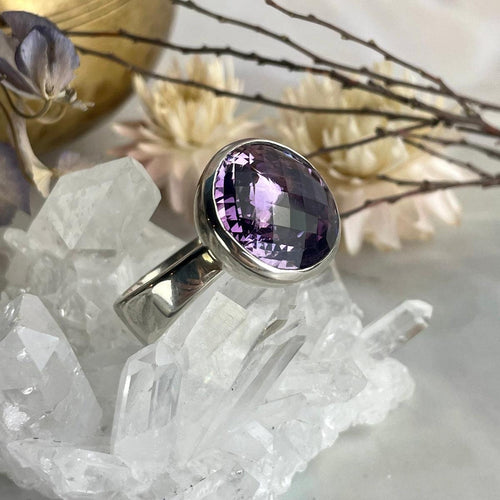 Amethyst Dome Ring