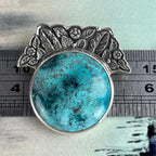 Chrysocolla Silver Pendant