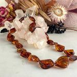 Antique Coloured Amber Beads