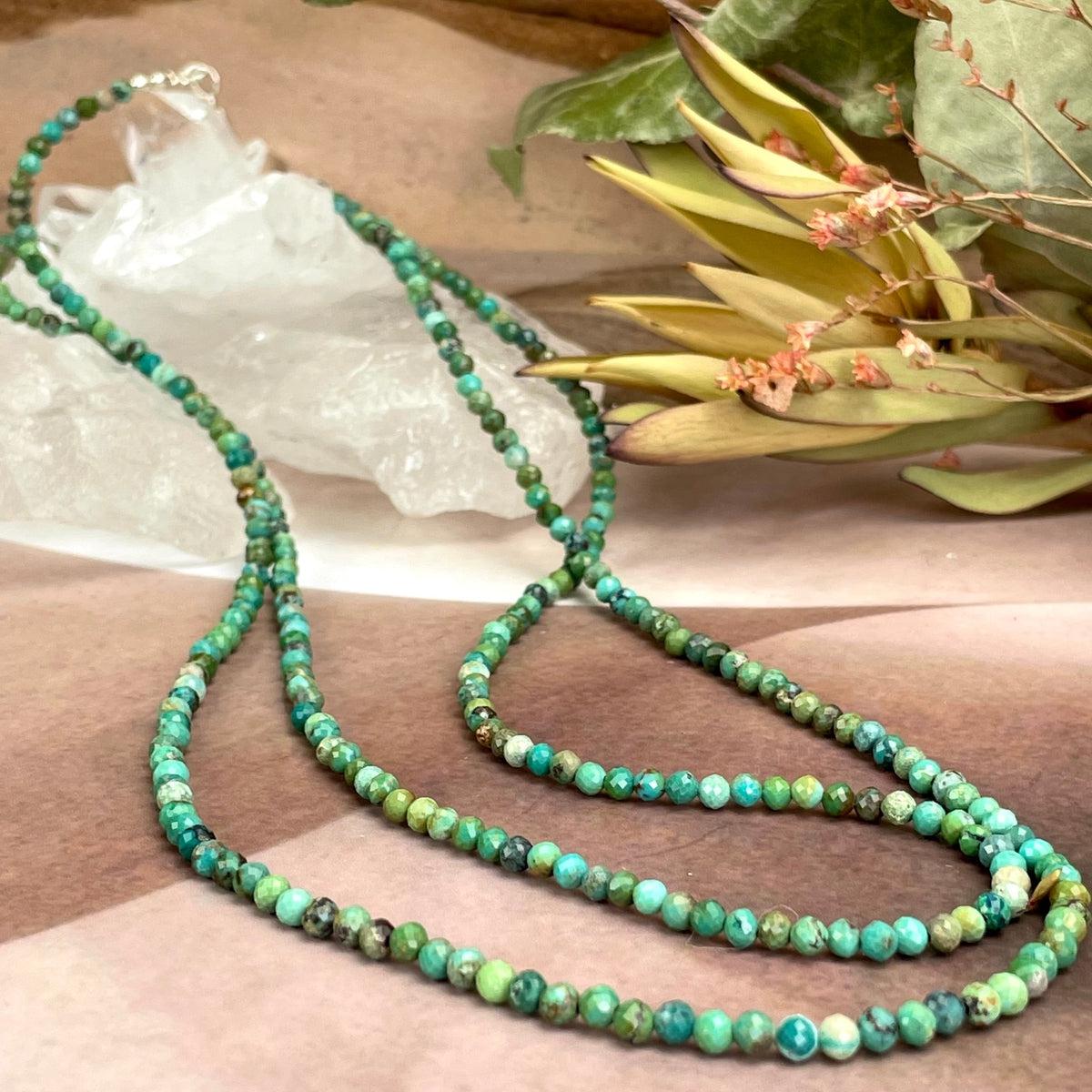 Green Crystal Bead Necklace