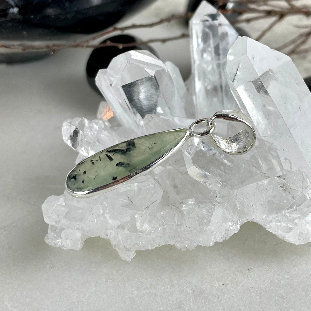 Green And Black Crystal Pendant