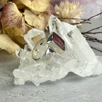 Wide Band Pink Tourmaline Ring