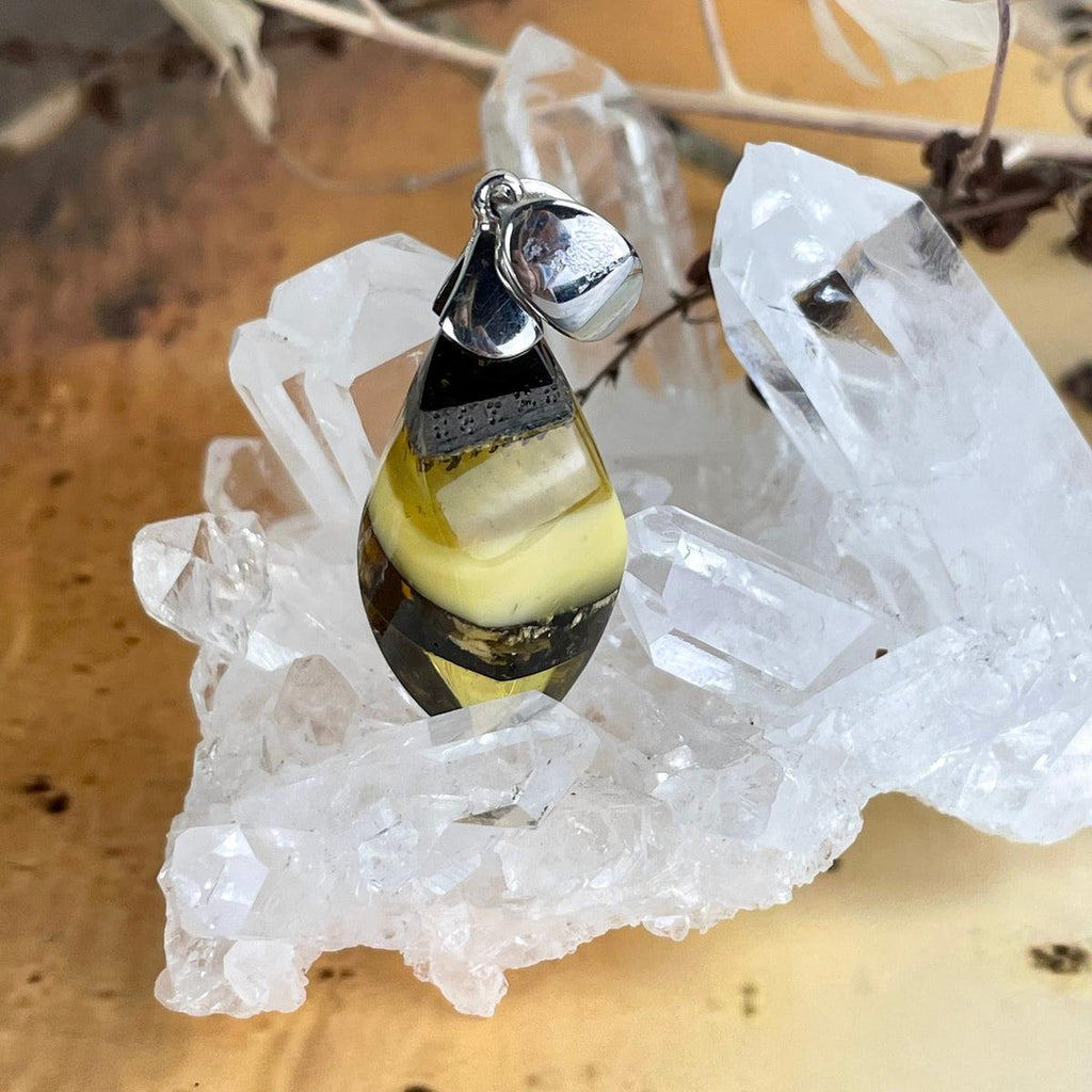 Amber Sterling Silver Pendant
