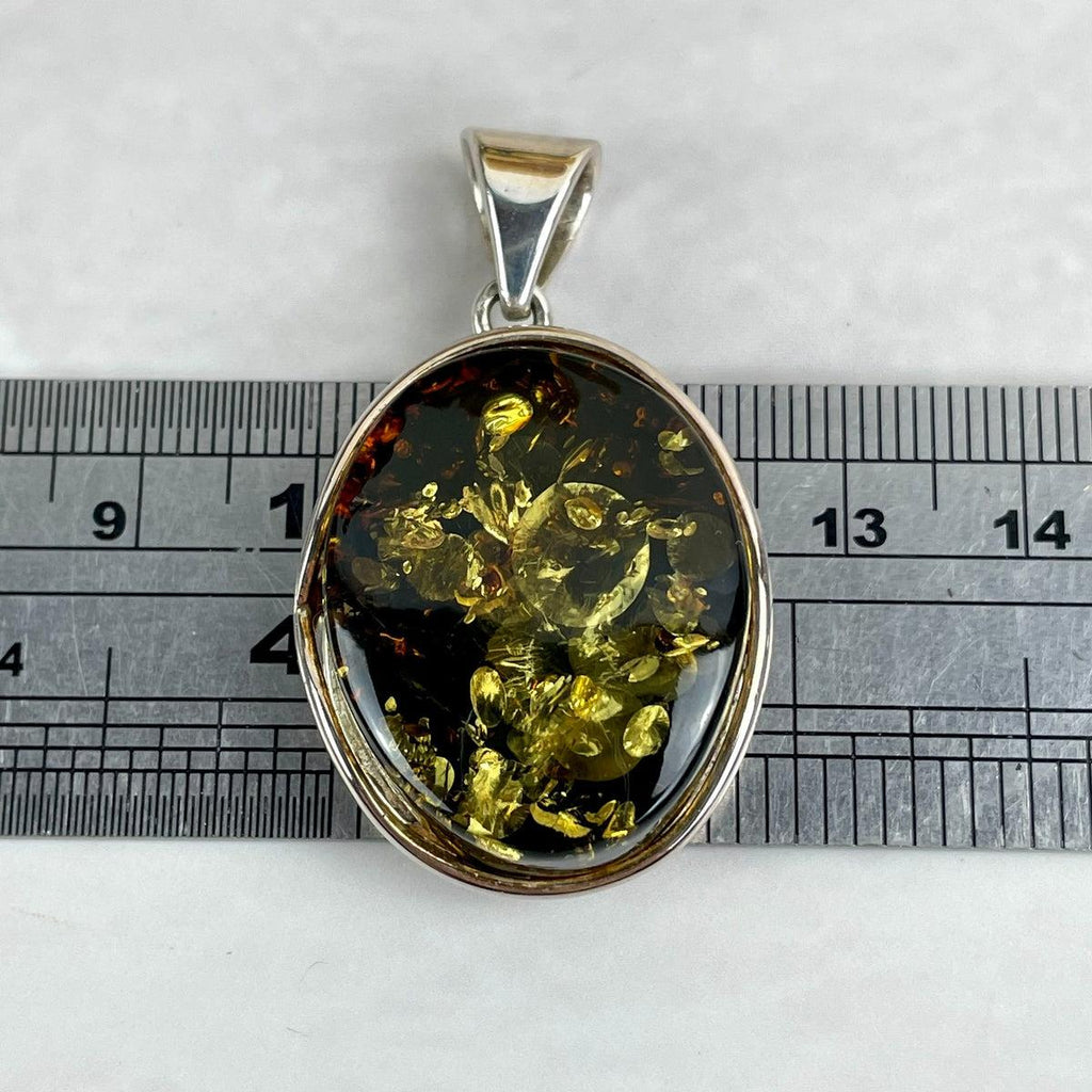 Baltic Amber Oval Pendant