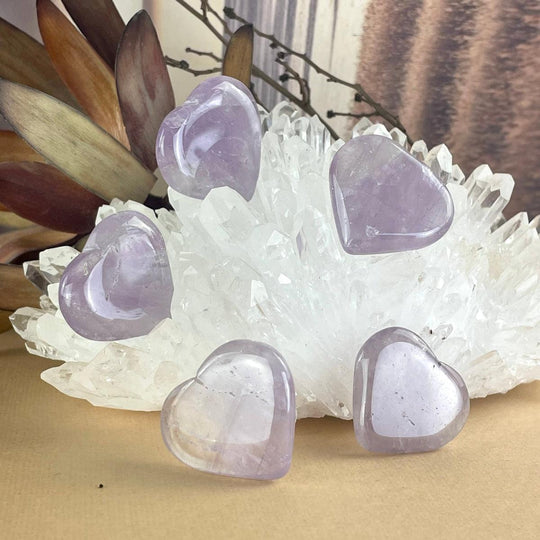 Amethyst Small Crystal Heart 3cm