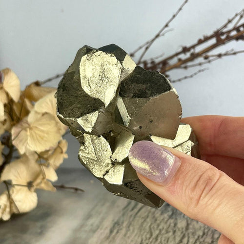 Pyrite Crystal Cluster