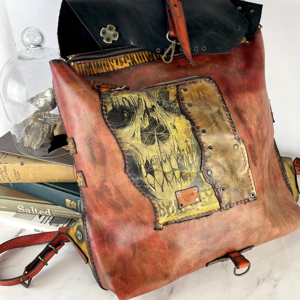 Distressed Leather Urban Bag
