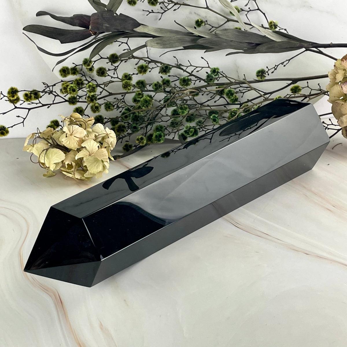 Black Obsidian Crystal Point