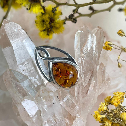 Baltic Amber Teardrop Pendant