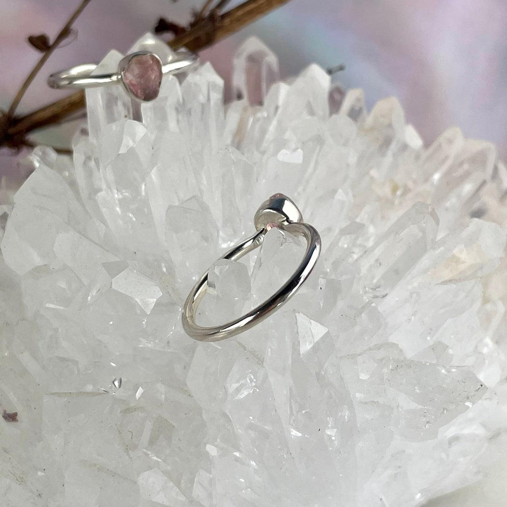 Raw Rose Quartz Ring