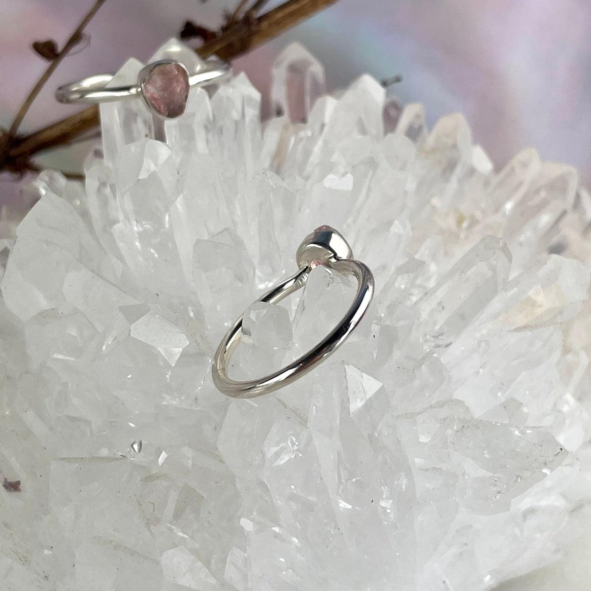 Raw Rose Quartz Ring