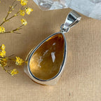 Citrine Pear Cut Pendant