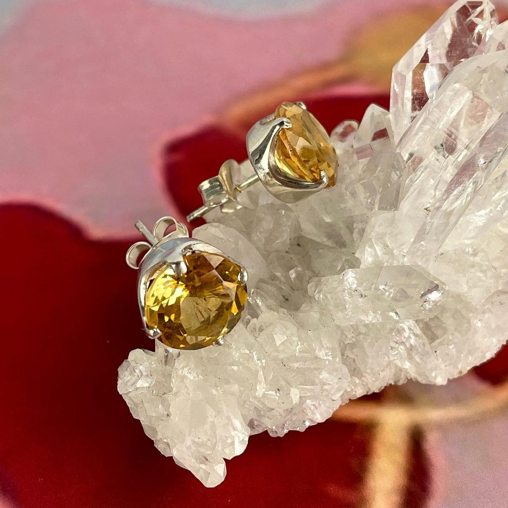 Citrine Genuine Crystal Studs