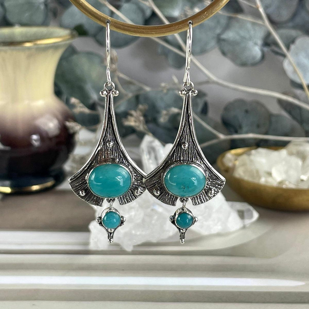 Amazonite Sterling Silver Earrings