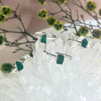Raw Malachite Silver Ring