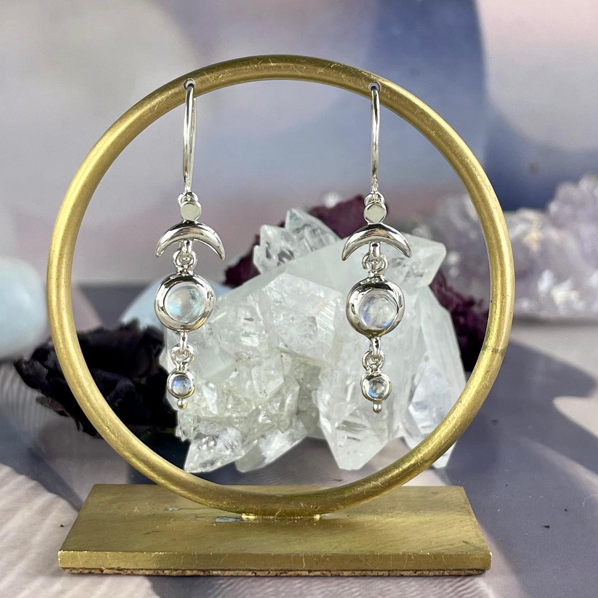 Moonstone Earring And Pendant Set