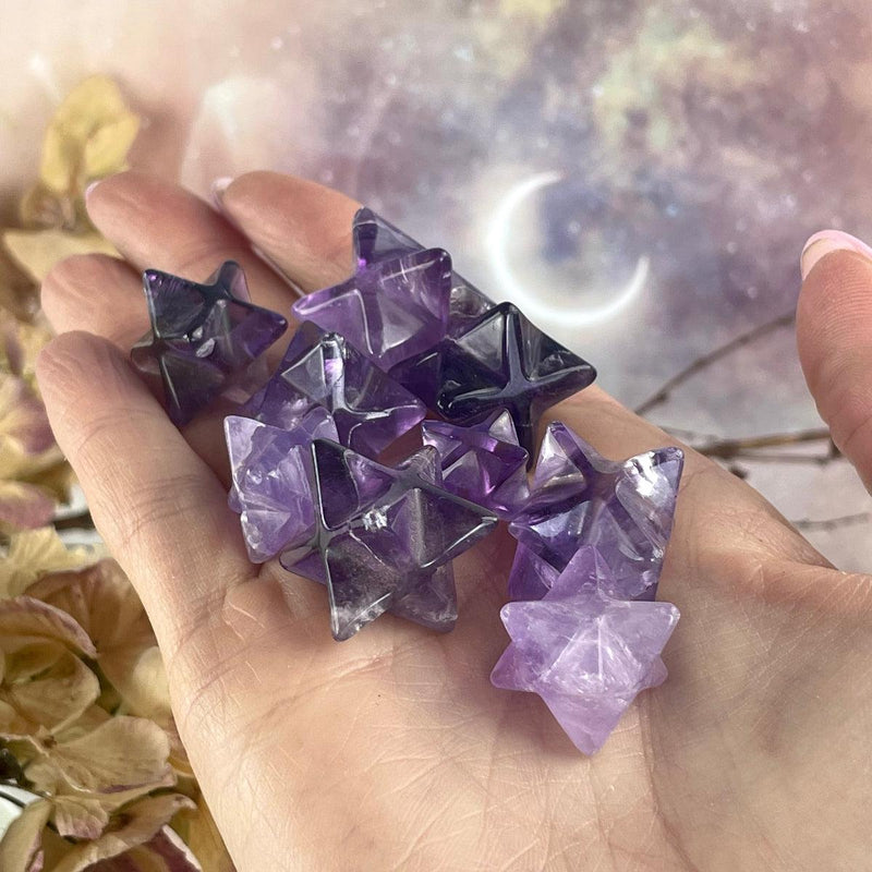 Purple Crystal Merkaba