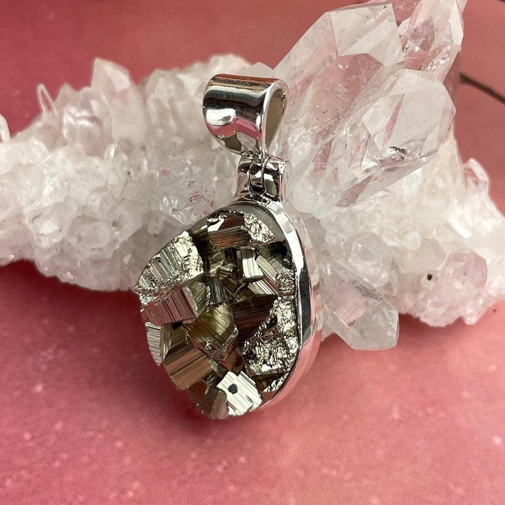 Pyrite Chunk Pendant