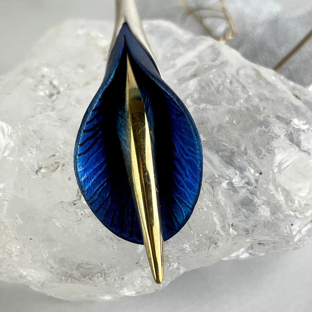 Purple Blue Titanium Pendant