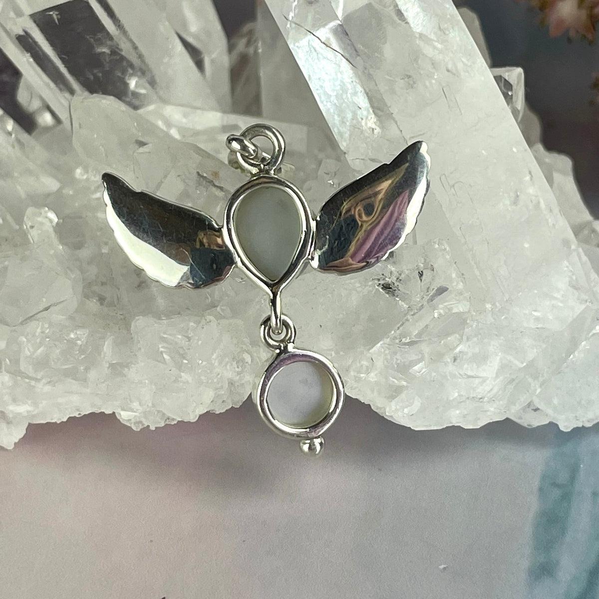 Angel Wing Crystal Pendant
