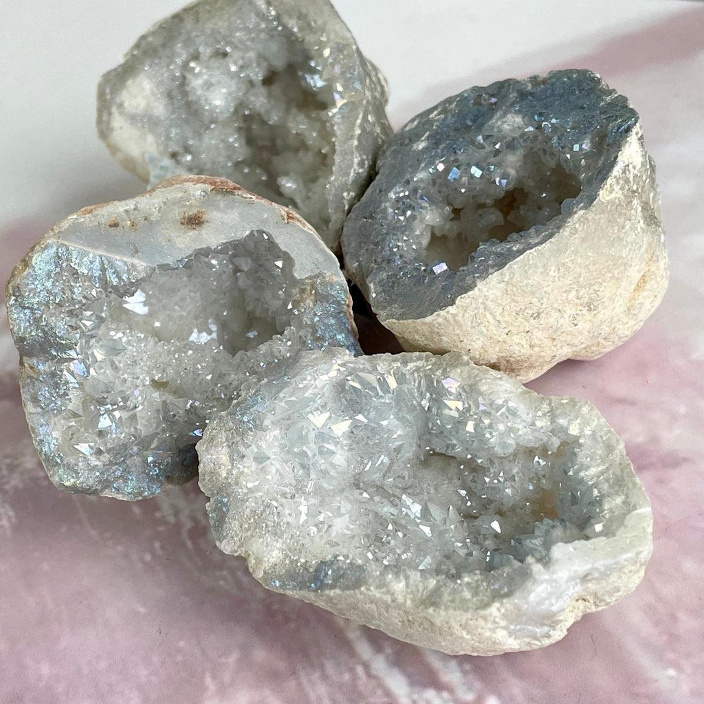 Blue Angel Aura Geodes