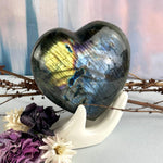 Rainbow Labradorite Heart