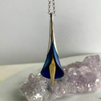 Hand Etched Titanium Pendant