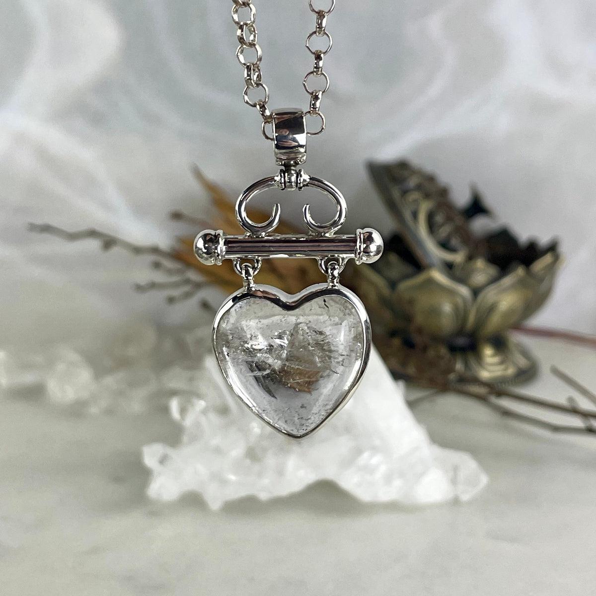 Clear Crystal Heart Pendant