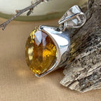 Teardrop Shaped Crystal Pendant