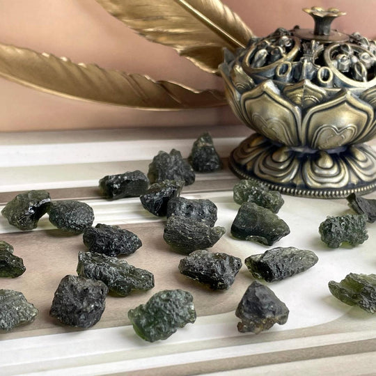 Authentic Moldavite Raw Starter Piece Large 1.74g-2.01g