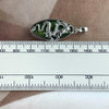 Jade And Dragon Silver Pendant