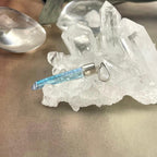 Crystal Bar Silver Pendant