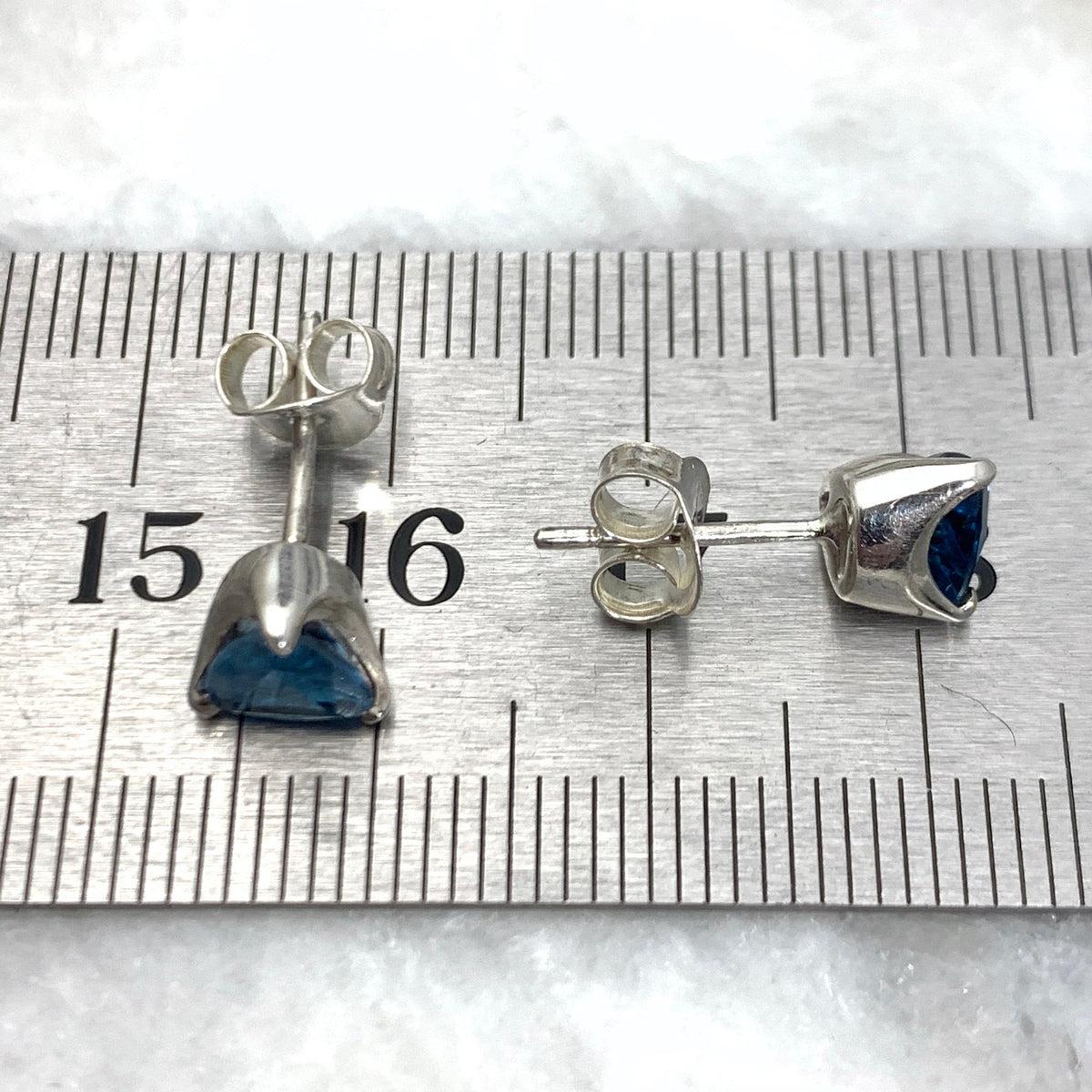 Blue Topaz Silver Earrings
