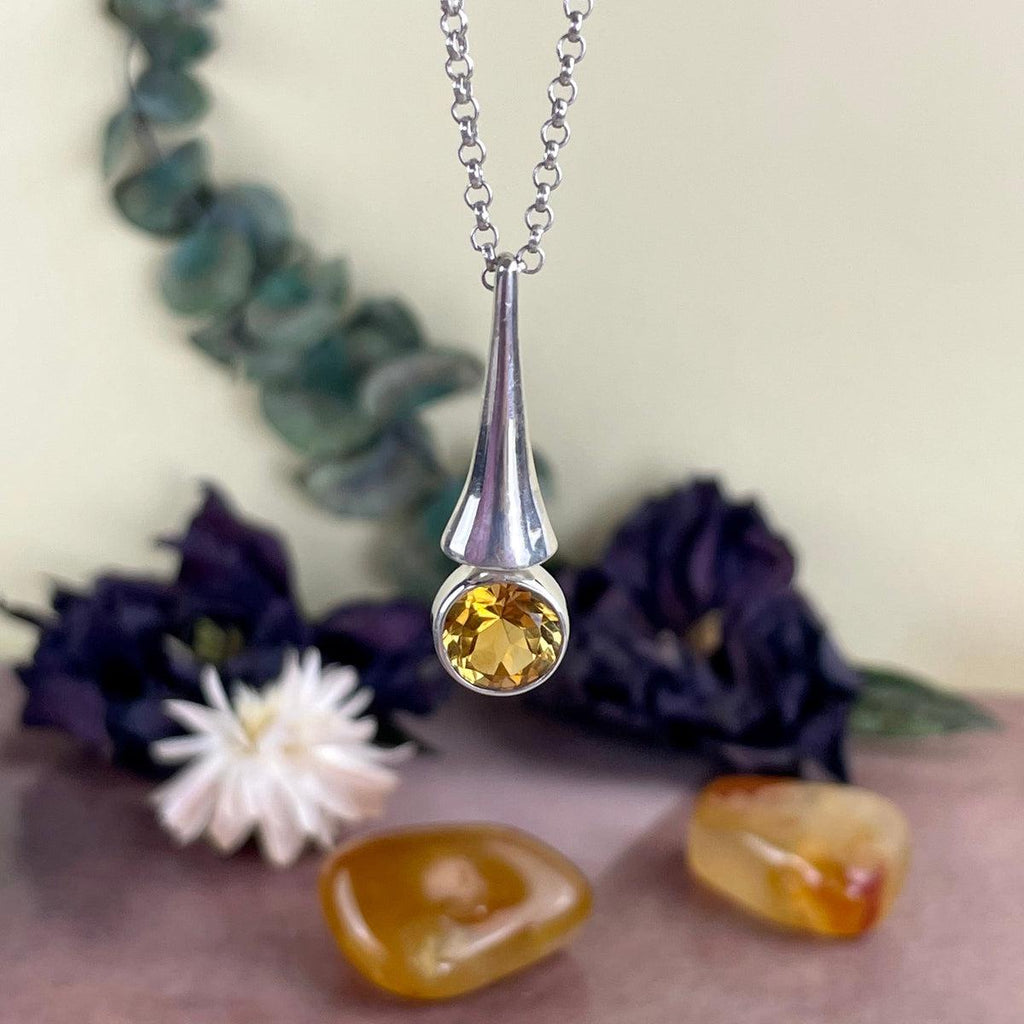 Modern Citrine Necklace