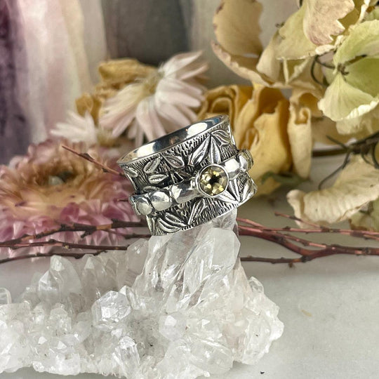 Citrine Spinner Ring