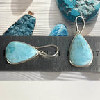 Large Larimar Drop Earrings