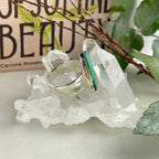 Swirl Pattern Stone Ring