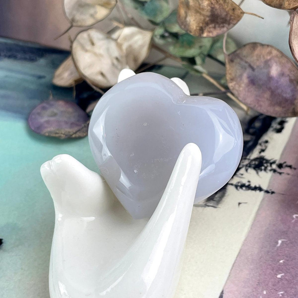 Druzy Agate Crystal Heart