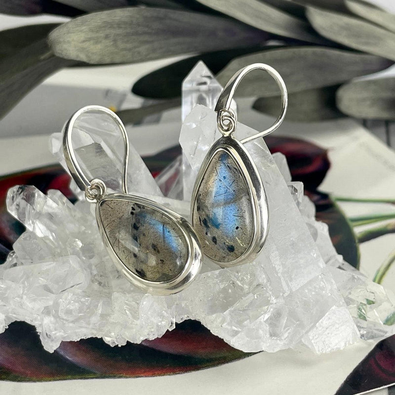 Labradorite Sterling Silver Earrings