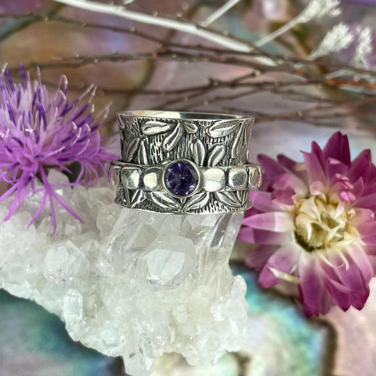 Amethyst Spinner Ring