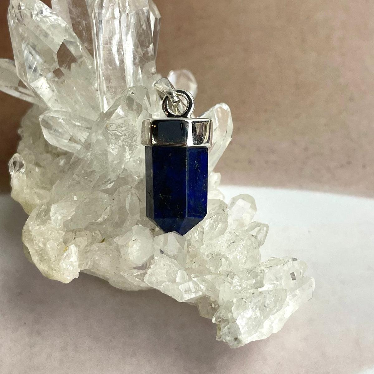 Blue Stone Drop Pendant