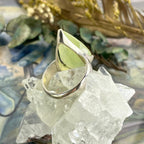 Prehnite Pear Cut Ring