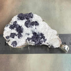 Purple And White Crystal Pendant